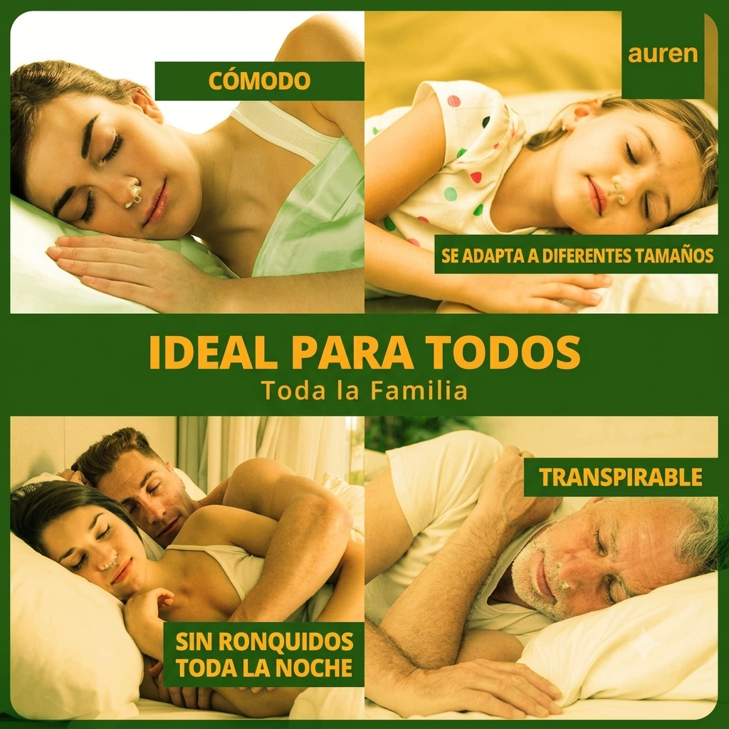Dilatador nasal puesto, uso real